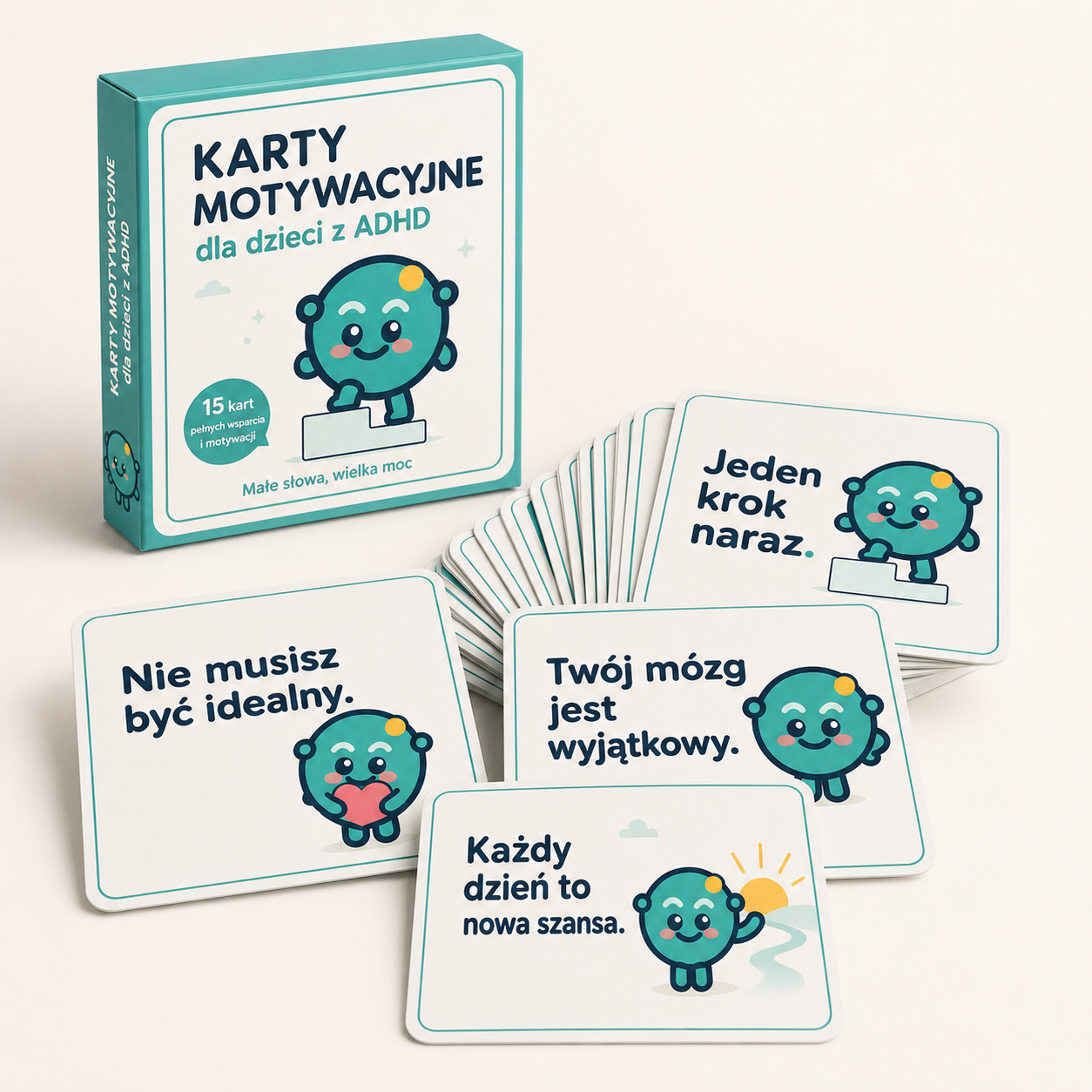 Karty motywacyjne dla dzieci z ADHD — 30 kart